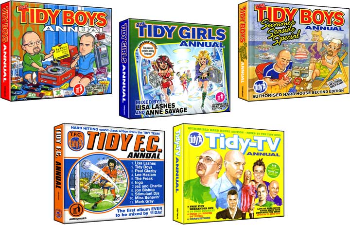 CD cover illustrations - Tidy Trax