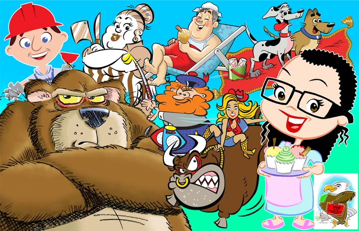 Cartoon characters